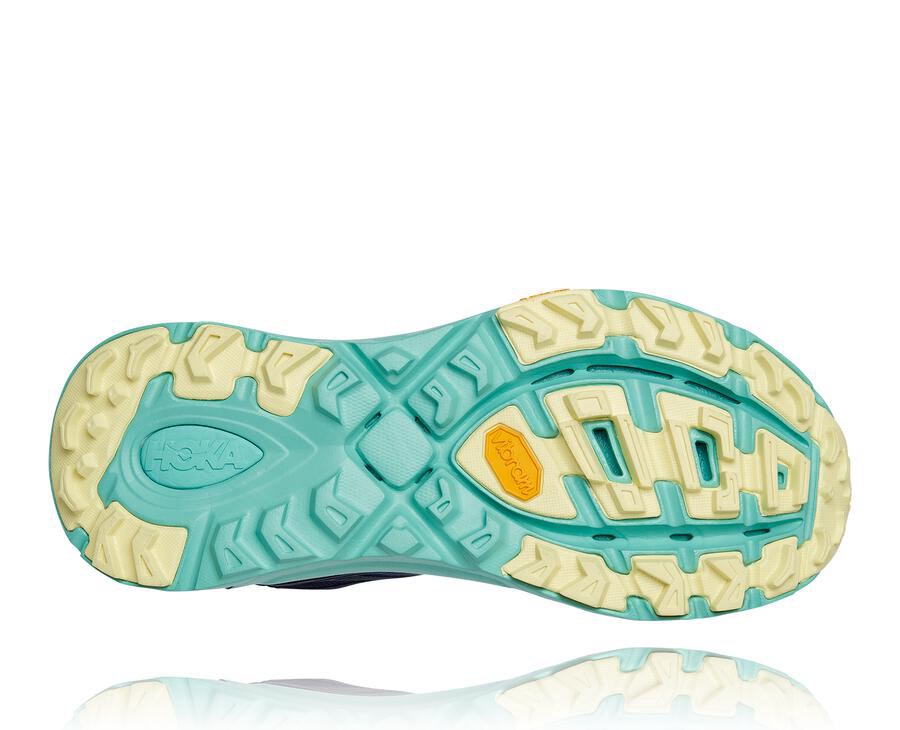 Tenis Hoka One One Trail Mujer Negros/Verde Menta - Mafate Speed 3 - YACE59468